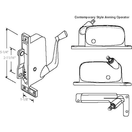 Strybuc Awning Operator 41-3315P D